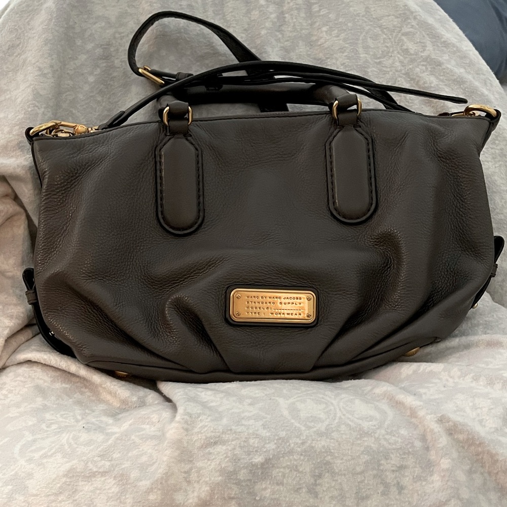 Grey Leather Marc by Marc Jacobs Handbag
